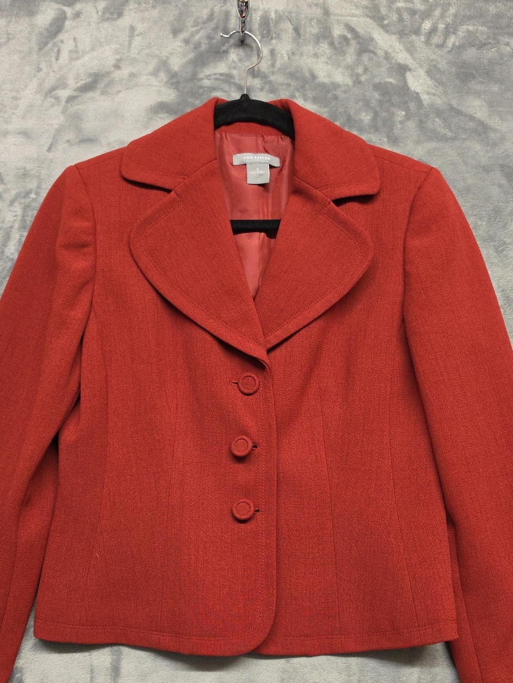 Ann Taylor Burnt Red Orange Blazer SZ 6